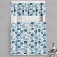 thumbnail image 1 of Ambesonne Botanical Valance & Curtain, Blue Blooming Flowers, 55"x45", Night Blue, 1 of 7