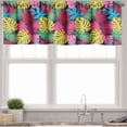 thumbnail image 1 of Ambesonne Botanical Valance Pack of 2, Banana Leaves Palm Tree, 54"X18", Multicolor, 1 of 2