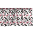 thumbnail image 1 of Ambesonne Botanical Valance Pack of 2, Berries on Twigs Leaves, 54"X18", Dark Pink and Charcoal Grey, 1 of 4