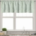 thumbnail image 1 of Ambesonne Botanical Valance Pack of 2, Continuous Flowers Motif, 42"X12", Pale Sage Green White, 1 of 3