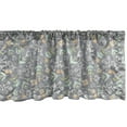 thumbnail image 1 of Ambesonne Botanical Valance Pack of 2, Garden Blossom Flowers, 42"X12", Purpleblue Mint Green, 1 of 3