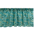 thumbnail image 1 of Ambesonne Botanical Window Valance, Abstract Colorful Leaves and Round Berries, Curtain Valance for Kitchen Bedroom Decor with Rod Pocket, 54" X 18", Dark Seafoam Orange, 1 of 2