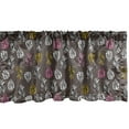 thumbnail image 1 of Ambesonne Botanical Window Valance, Autumn Pattern with Leaves and Pine Cones, Curtain Valance for Kitchen Bedroom Decor with Rod Pocket, 54" X 12", Dark Mauve Pink, 1 of 2
