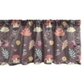 thumbnail image 1 of Ambesonne Botanical Window Valance, Cartoonish Forest Pattern of Mushroom Berries Leaves and Flora, Curtain Valance for Kitchen Bedroom Decor with Rod Pocket, 54" X 12", Multicolor, 1 of 3
