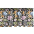 thumbnail image 1 of Ambesonne Botanical Window Valance, Creative Nature Blooming, 54" X 18", Dimgray Multicolor, 1 of 5