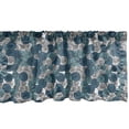 thumbnail image 1 of Ambesonne Botanical Window Valance, Doodle with Streaks, 54" X 18", Petrol Blue Pale Taupe, 1 of 3