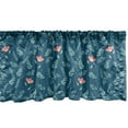 thumbnail image 1 of Ambesonne Botanical Window Valance, Flowers and Field Herbs, 42" x 18", Petrol Blue and Seafoam, 1 of 3
