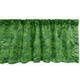 thumbnail image 1 of Ambesonne Botanical Window Valance, Overview Foliage Scene, 42" x 18", Fern Green Emerald, 1 of 3