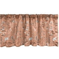 thumbnail image 1 of Ambesonne Botanical Window Valance, Plants Herbs and Flowers, 54" X 12", Salmon Dark Brown, 1 of 3