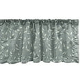 thumbnail image 1 of Ambesonne Botanical Window Valance, Swirly Flower Leaves Art, 42" x 12", Laurel Green, 1 of 3