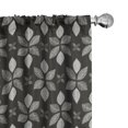 thumbnail image 1 of Ambesonne Botany Window Curtains, Mother Nature Floral Scene, Each 28" W x 63" L, Grey and Pale Grey, 1 of 4