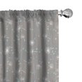 thumbnail image 1 of Ambesonne Botany Curtains, Dots Lines and Dandelions, Pair of 28"x63", Dimgray Pale Seafoam, 1 of 5