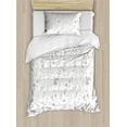 thumbnail image 1 of Ambesonne Botany Duvet Cover Sets, Minimalist Gardening Herbs, 2-Twin, Blush Lilac and White, 1 of 4