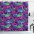 thumbnail image 1 of Ambesonne Botany Shower Curtain, Tropical Ginkgo Leaves Art, 69"Wx70"L, Purple Magenta and Green, 1 of 3