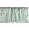 thumbnail image 1 of Ambesonne Botany Valance Pack of 2, Nature Meadow Herbs Leaves, 42"X18", Coral and Mint Green, 1 of 3