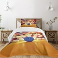 thumbnail image 1 of Ambesonne Bowling Party Quilted Bedspread Set 2 Pcs, Moment of Crash, Twin Size, Multicolor, 1 of 5