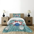 thumbnail image 1 of Ambesonne Bowling Party Quilted Bedspread Set 2 Pcs, Retro Comic Blast, Twin Size, Multicolor, 1 of 6