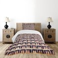 thumbnail image 1 of Ambesonne Bowling Party Quilted Bedspread Set 2 Pcs, Shoes in Racks, Twin Size, Pale Yellow Red Black, 1 of 6