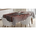 thumbnail image 1 of Ambesonne Bowling Party Tablecloth Rectangular Table Cover, Ball Crash Pins, 60"x84", Mauve Grey Red, 1 of 3
