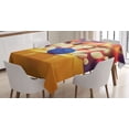 thumbnail image 1 of Ambesonne Bowling Party Tablecloth Rectangular Table Cover, Moment of Crash, 60"x84", Multicolor, 1 of 4