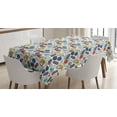thumbnail image 1 of Ambesonne Bowling Tablecloth Rectangular Table Cover, Color Doodle Retro, 52"x70", Multicolor, 1 of 4