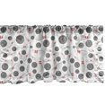 thumbnail image 1 of Ambesonne Bowling Window Valance, Scattered Game, 54" X 18", Grey White Red, 1 of 2