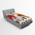 thumbnail image 1 of Ambesonne Brazil Fitted Sheet, Rio Carnival Vibe Themed, Twin XL Size, Multicolor, 1 of 3