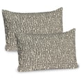 thumbnail image 1 of Ambesonne Brick Pillow Sham 2 Pack, Geometric Round Rectangles, 26"x20", Grey Yellow Dark Grey, 1 of 3