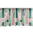 thumbnail image 1 of Ambesonne Brick Window Valance, Scandinavian Doodle Design, 54" X 12", Rose Sea Green Teal, 1 of 3
