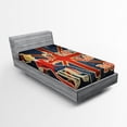 thumbnail image 1 of Ambesonne British Fitted Sheet, London English Man Flag, Twin Size, Multicolor, 1 of 2