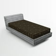 thumbnail image 1 of Ambesonne Brown Fitted Sheet, Hope Love Fun Happy Words, Twin XL Size, Dark Brown and Cream, 1 of 3