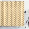 thumbnail image 1 of Ambesonne Brown Paisley Shower Curtain, Vintage Look, 69"Wx75"L, Champagne Mauve Taupe, 1 of 5