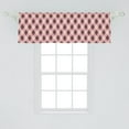 thumbnail image 1 of Ambesonne Brown Plaid Window Valance, Diamond Shaped Plaid Design with Dotted Streaks Abstract, Curtain Valance for Kitchen Bedroom Decor with Rod Pocket, 54" X 18", Pale Rose Eggplant, 1 of 2