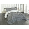 thumbnail image 1 of Ambesonne Brown Quilted Bedspread Set 3 Pcs, Antique Wall Navy Nature, Queen Size, Brown, 1 of 5