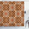 thumbnail image 1 of Ambesonne Brown Shower Curtain, Abstract Tie Dye Effect, 69"Wx70"L, Brown Orange, 1 of 5
