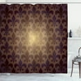 thumbnail image 1 of Ambesonne Brown Shower Curtain, Royal Flower, 69"Wx84"L, Brown, 1 of 5