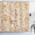 thumbnail image 1 of Ambesonne Brown Shower Curtain, Vintage Marble Effect, 69"Wx84"L, Tan Cream, 1 of 5