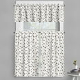 thumbnail image 1 of Ambesonne Brown Valance & Curtain, Big Small Drops Spots, 55"x30", Cocoa White, 1 of 6