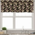 thumbnail image 1 of Ambesonne Brown Valance Pack of 2, Cheetah Skin Pattern Savannah, 42"X12", Redwood Brown and Beige, 1 of 5
