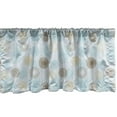 thumbnail image 1 of Ambesonne Brown and Blue Window Valance, Vortex Twirls, 54" X 12", Pale Blue Mustard Umber, 1 of 3