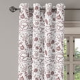 thumbnail image 1 of Ambesonne Brown and White Grommet Curtain Single Panel, Vegetables Food, 50"x60", Chestnut Brown and White, 1 of 5