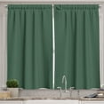 thumbnail image 1 of Ambesonne Buffalo Plaid Kitchen Curtains, Gingham Check Vintage, 55"x45", Laurel Green Dark Brown, 1 of 1