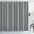 thumbnail image 1 of Ambesonne Buffalo Plaid Shower Curtain, Chessboard Tartan Art, 69"Wx70"L, Dark Grey and White, 1 of 1