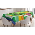thumbnail image 1 of Ambesonne Bulldog Tablecloth Rectangular Table Cover, Crowned Dog Colorful, 60"x84", Multicolor, 1 of 4
