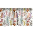 thumbnail image 1 of Ambesonne Bunny Window Valance, Colorful Rabbits Pink Hearts, 54" X 18", Multicolor, 1 of 3