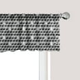thumbnail image 1 of Ambesonne Bunny Window Valance, Repeating Rabbits Layout, 54" X 12", Pale Grey Charcoal Grey, 1 of 3
