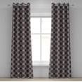 thumbnail image 1 of Ambesonne Burgundy Grommet Curtain, Moroccan Flower Rose, 50" x 84", Pale Grey Burgundy, 1 of 6