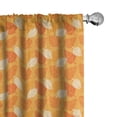 thumbnail image 1 of Ambesonne Burnt Orange Window Curtains, Foliage Nature Theme, Each 28" W x 95" L, Burnt Orange Orange, 1 of 4