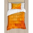 thumbnail image 1 of Ambesonne Burnt Orange Duvet Cover Sets, Shapes and Patterns, 2-Twin, Burnt Orange, 1 of 4