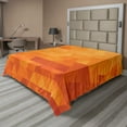 thumbnail image 1 of Ambesonne Burnt Orange Flat Sheet, Shapes and Patterns, Full Size, Burnt Orange, 1 of 1